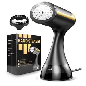 Portable handheld iron steamer with attachments